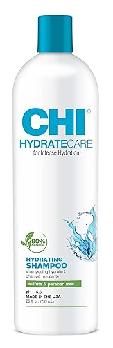 CHI HydrateCare - Champú hidratante de 25 onzas líquidas, equilibra la humedad del cabello y la protección superior contra daños y roturas del