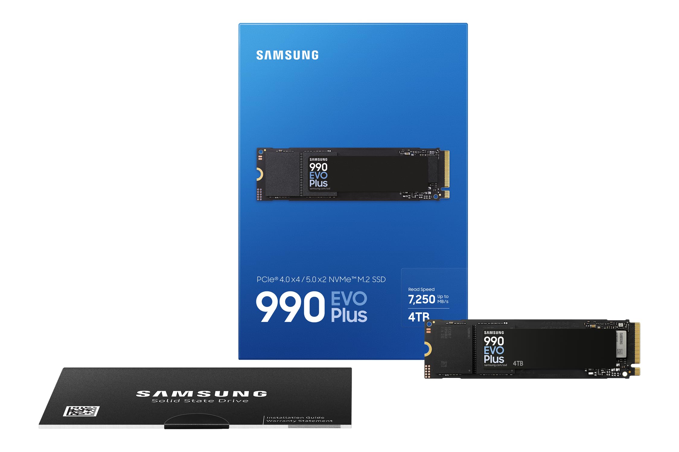 Samsung Dahili SSD 990 Evo Plus NVMe M.2 PCIe 4.0 x 4/5.0x2, 4TB
