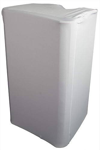 Miniatura 4 de Rockville Blanco 12" PA DJ altavoz cubierta Scrim para boda iglesia club (RSC128W)