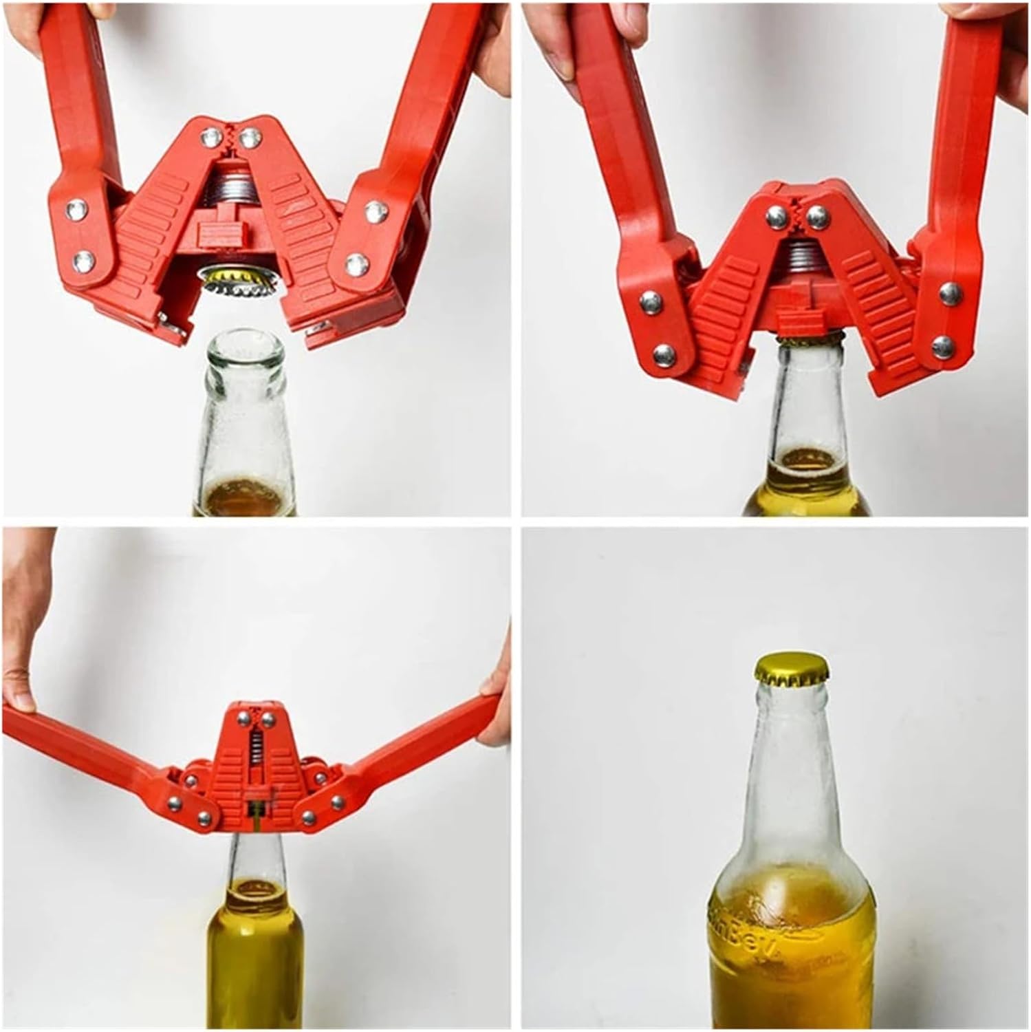 Brewing Accessories Bottle Crown Capper,Beer Bottle Sealer,Manual Capping Tools for Homebrew Beer/Wine Brewing Twin Lever Design Glass Brewing Accessories