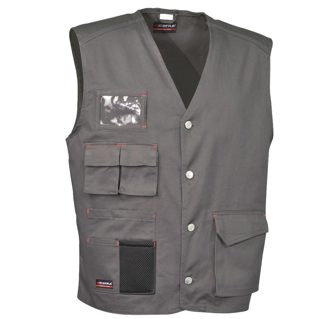 Gilet Cofra V285-0-04.Z/3 Monastir anthracite M pour éviter l'encombrement