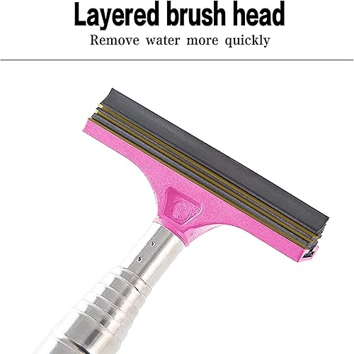 Miniatura 5 de Limpiaparabrisas telescópico para espejo retrovisor de automóvil, limpiador telescópico de espejo de ala de 38.6in de largo, herramienta de limpieza