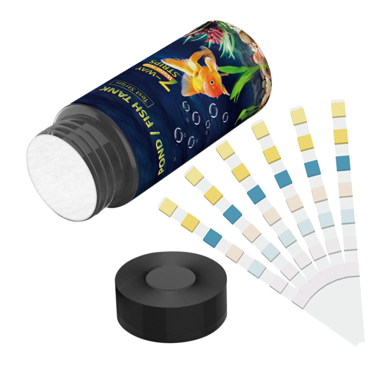 MAGICLULU 5 Sätze Teststreifen Für Die Wasserqualität Testen Tank Fisch Bausatz Aquarium Wassertest Pool Teststreifen Erkennung Für Poolwasser Tester Für Wasser Pvc 50 Stück * 5