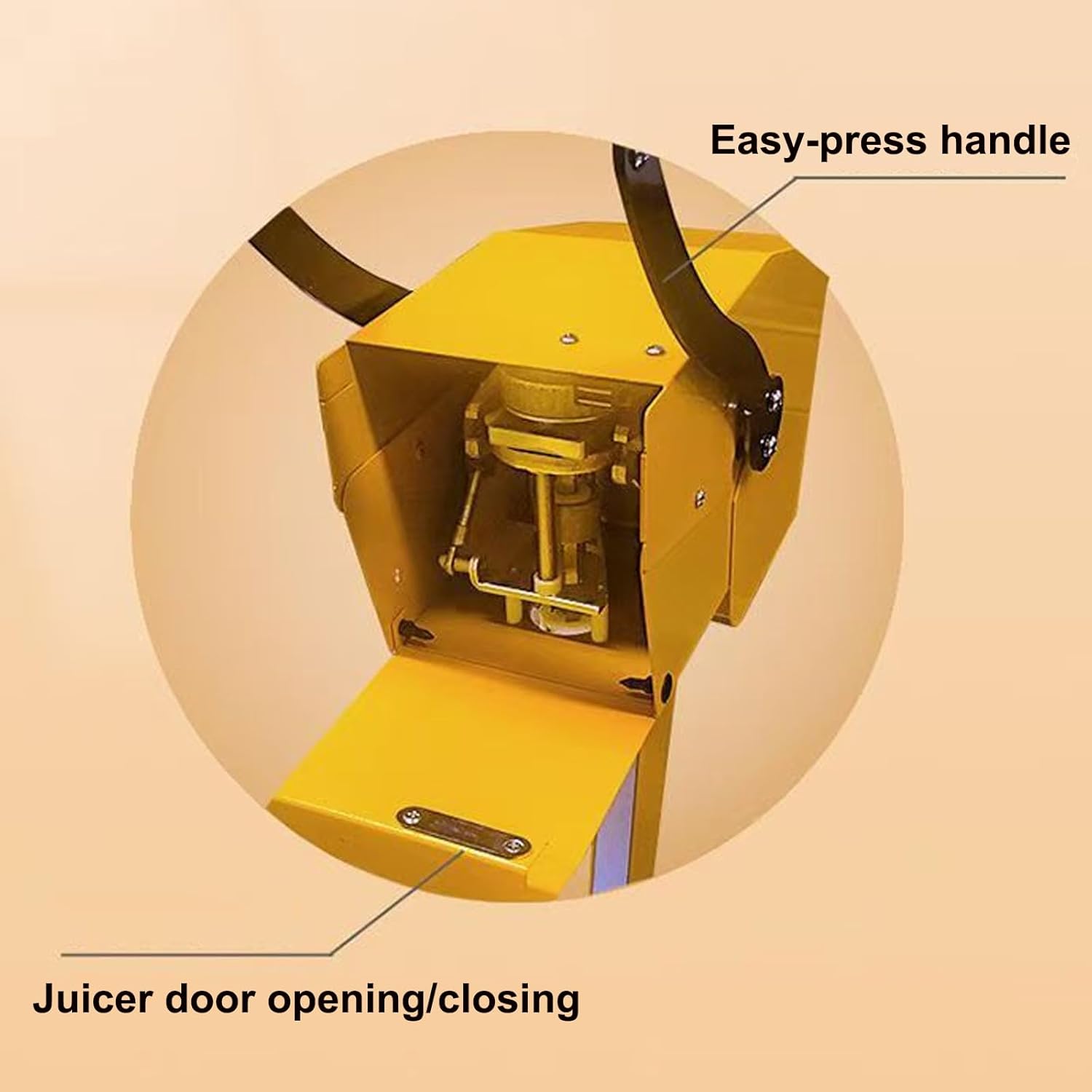 Electric Fresh Orange Juice Machine, Fresh Citrus Juicer Machine with Knife Head and Corer, Fast 10S Juicing & Direct Drinking, Ideal for Juicing Oranges, Pineapples, Watermelon