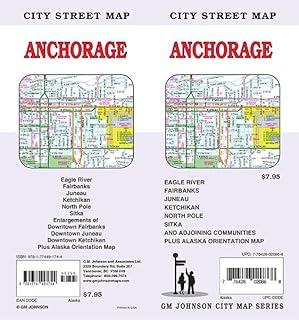Anchorage / Fairbanks / Juneau / Sitka / Ketchikan, Alaska Street Map