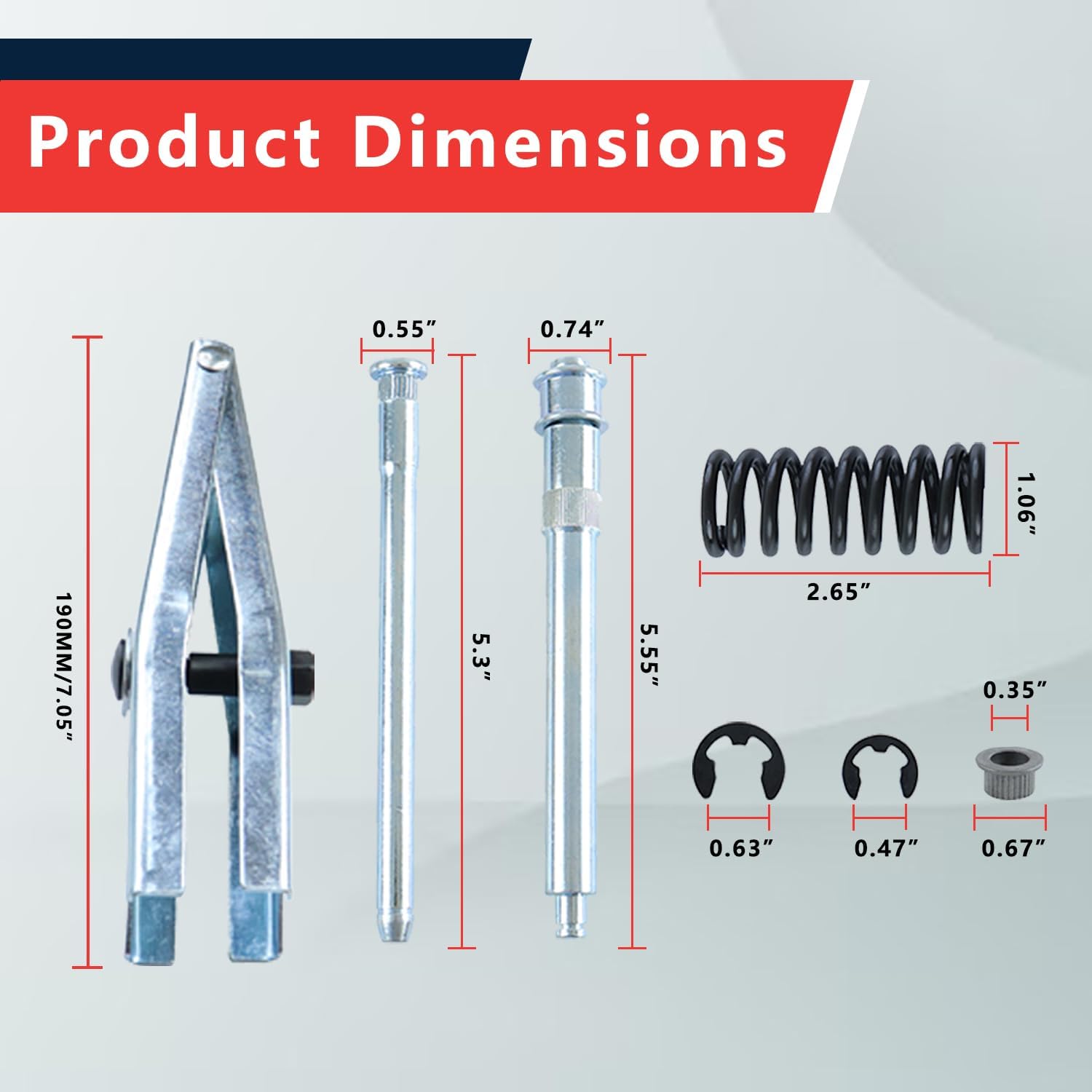 Door Hinge Pin and Bushing Kits for Door Hinge Repair with Door Spring Tool Compatible with 1988-2002 Chevy GMC Full-size Truck SUV