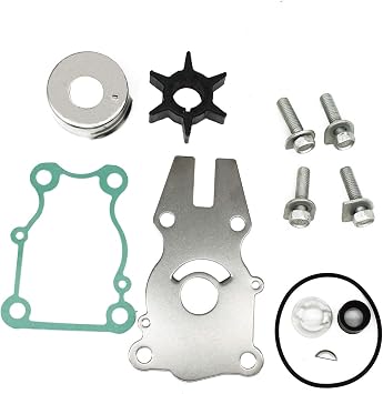 Water Pump Impeller Repair Kit for Yamaha 40HP 50HP 60HP 40 50 60 HP Outboard Replace 63D-W0078-01 for Sierra 18-3434