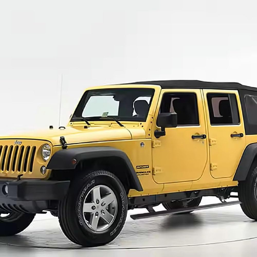 Pedane laterali elettriche adatte per Jeep Wrangler JK 4 porte 2008-2017, 2008-2017, 2 pezzi