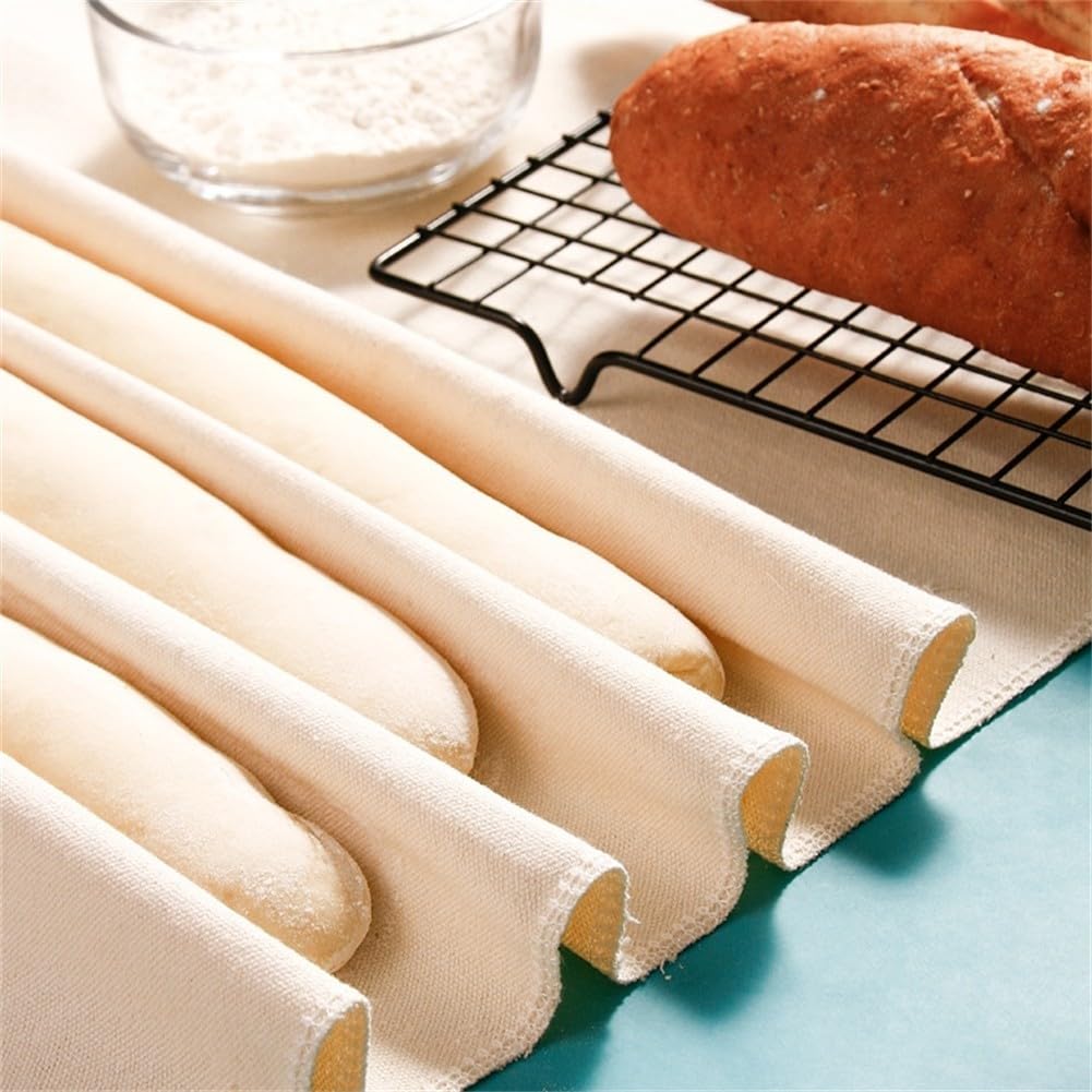 Set di 5 coperture per la fermentazione del pane, copertura traspirante per la fermentazione dell'impasto, 4 misure (150 x 60 cm)