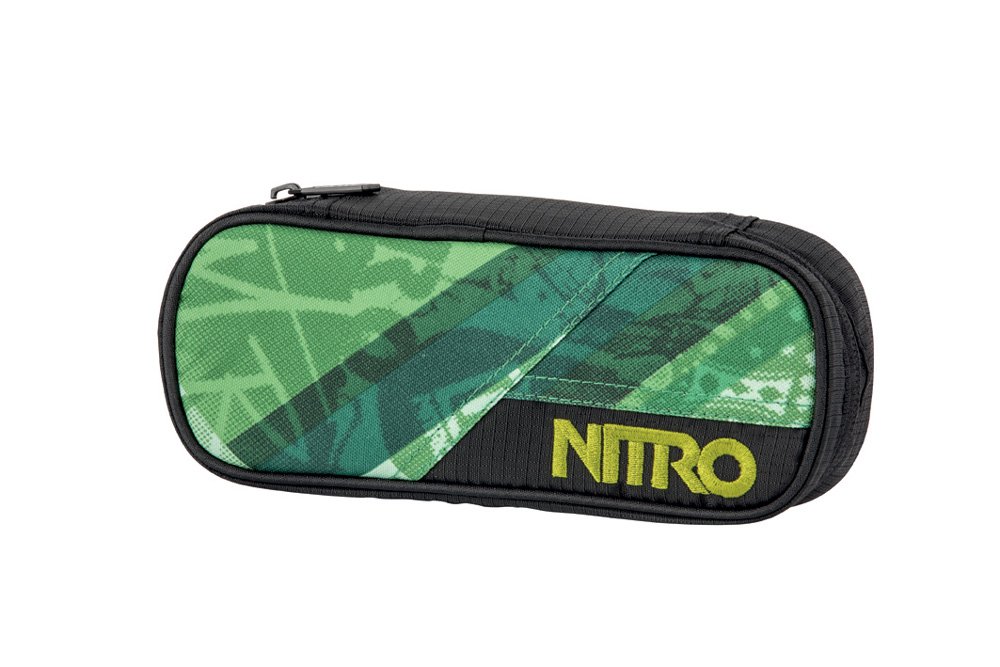 Nitro Pencil Case, Federmäppchen, Schlampermäppchen, Faulenzer Box, Federmappe, Stifte Etui, Wicked Green