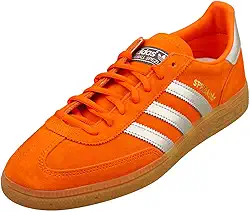 Adidas Tênis masculino de handebol, Laranja/alumínio/chiclete, 40