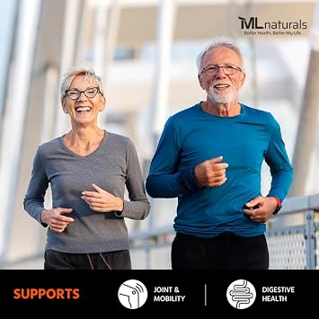 ML Naturals Turmeric Curcumin 1,800mg, Root Extract 300mg - 120mg Ginger & 15mg Black Pepper (Per Serving) - 90 Vegetable Capsules Non-GMO