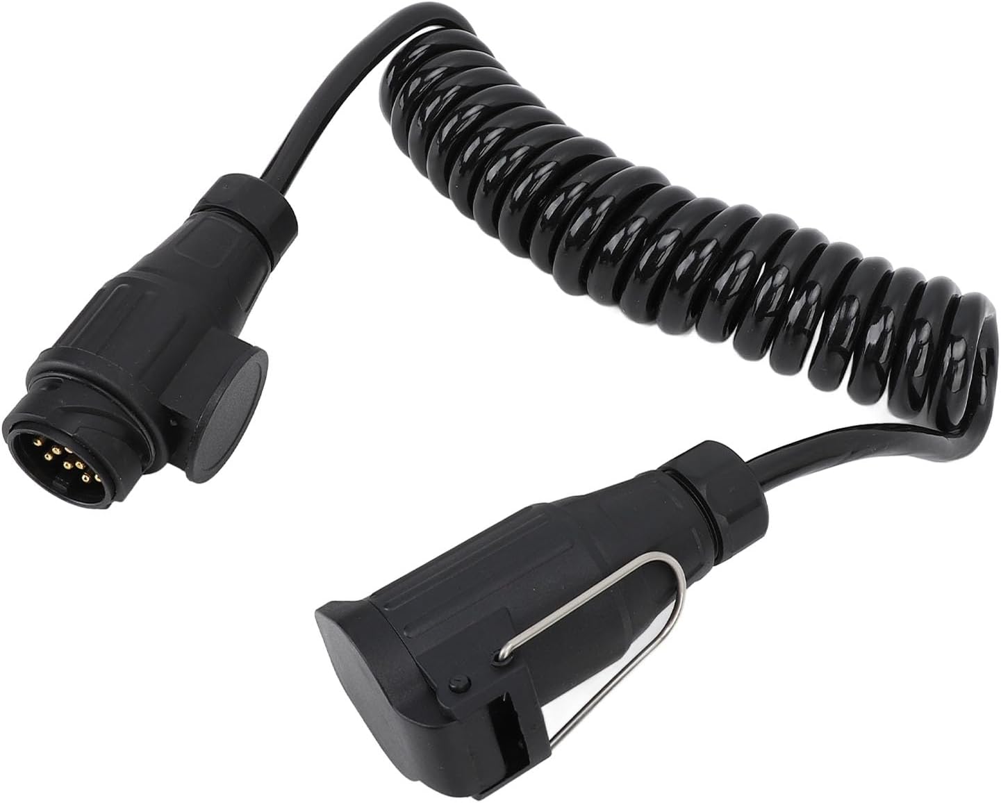 13 Pin to 13 Pin Trailer Wiring Connector – 13 Way Round Extension Plug Adapter for Trailer, RV, Caravan & Boat