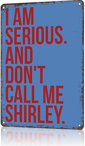 Letrero de metal vintage con cita de película de avión, letrero retro de aluminio divertido para decoración de cueva, garaje, sala de estar,