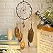 OUTUXED Dream Catcher Tree of Life Brown Native American Dreamcatcher Handmade Feather for Bedroom Wall Hanging Home Decor Wedding Party Blessing Gift Dia 6