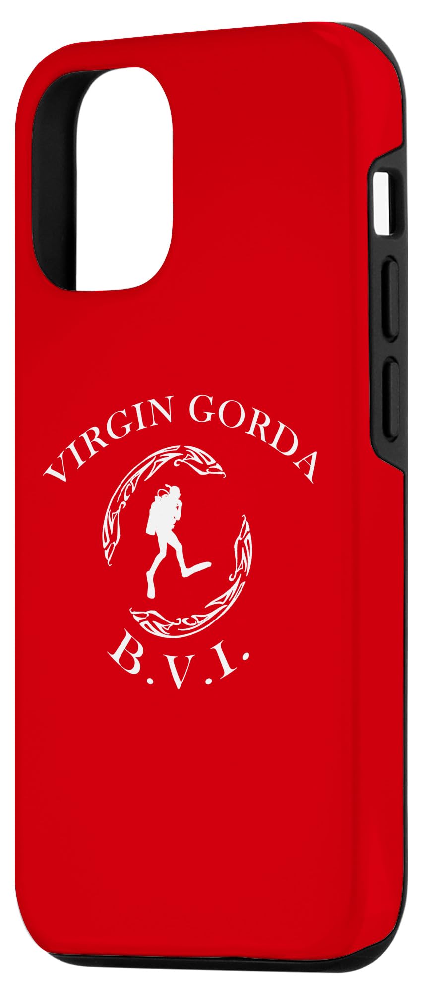 iPhone 15 Pro Virgin Islands Tortola Vintage Tribal Dive Case - Image 2