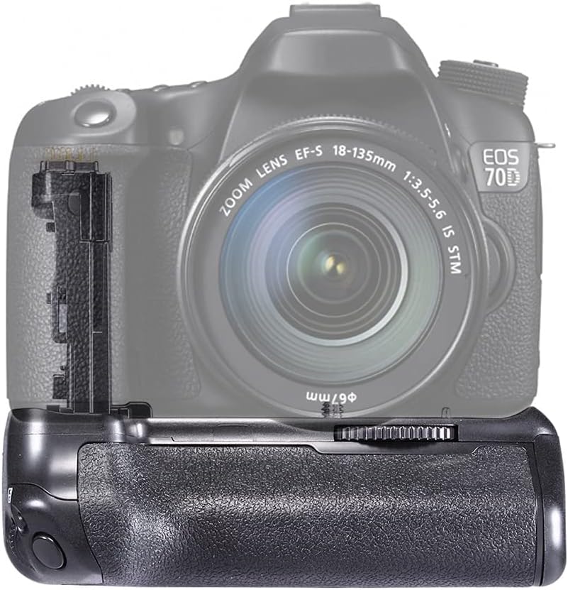 Neewer Battery Grip Holder (Replacement Grip for Canon BG-E14) and 2 Pieces 2000mAh LP-E6 LP-E6N Replacement Battery with Micro USB Input Dual Charger for Canon EOS 70D 80D Camera DSLR