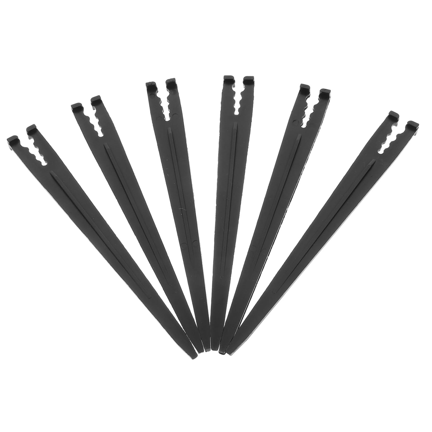 Abaodam 5 Series Base De Carga Plant Pot Huerta Goteo Irrigación Planta Estaca De Tierra De Tubería Manguera Apoyo Estaca De Ancla De Riego Soportes De Riego El Plastico Black 100 Piezas*5