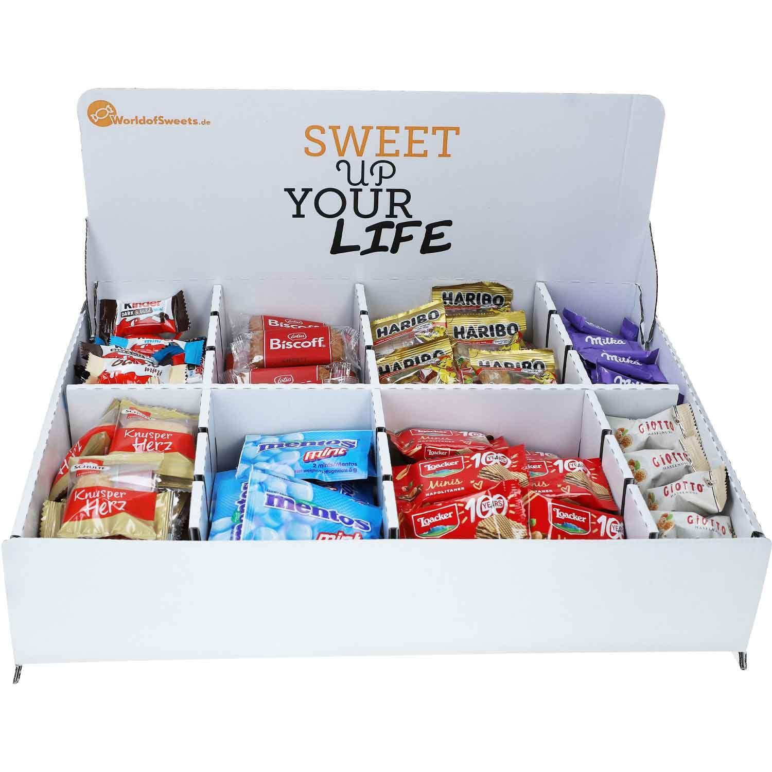 World of Sweets Office-Box – Süßigkeiten und Snacks für Büro, Empfang und Kaffeepause – Süßigkeiten-Box mit beliebten Marken