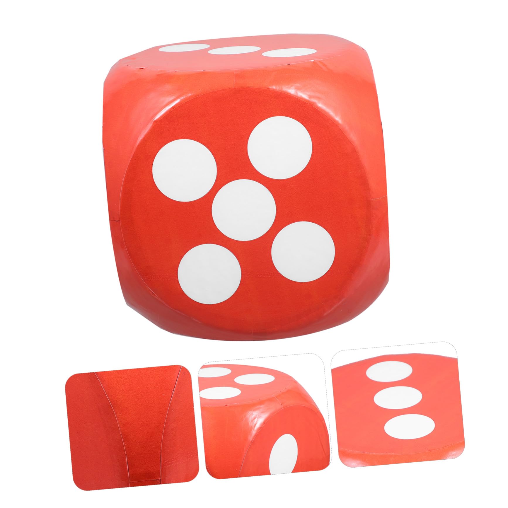 SUPVOX Dado Gigante de Espuma Color Naranja para Fiesta, Liviano y Fácil de Leer, Accesorio Adecuado para Ambientación y Juegos Temáticos