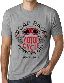 ONE IN THE CITY Men's Graphic T-Shirt Motorcycle Road Race Since 2043