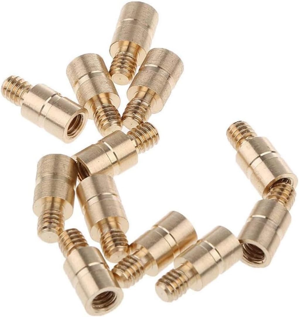 pistro 72 Pcs 25 Grain Brass Arrow Inserts for 0.244" ID Carbon Arrows – Screw-in Weighted Inserts for FOC Tuning & Accuracy