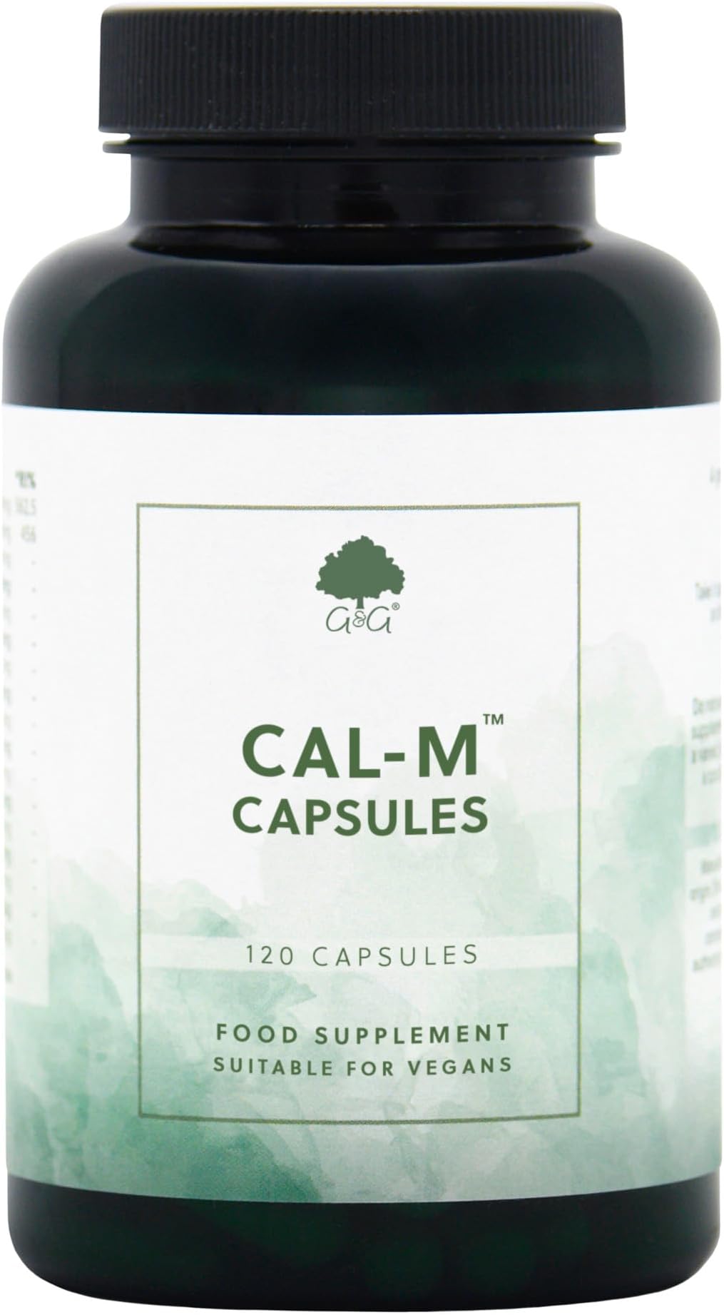 Cal-M Capsules - Calcium & Magnesium Blend with Cider Vinegar - Cal-Mag Supplement - 120 Vegan Capsules - Non-GMO, Made in the UK - G&G Vitamins