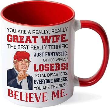 Mothers Day Gift for Wife from Husband, Gift for Her, Wedding Anniversary, Christmas, Funny Wife Present Idea for Birthday, Wife Ceramic Mug 11Oz