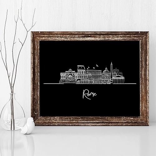 Vista 205 de TJ Originals - Barcelona, Madrid y España vistas de la ciudad, arte de pared ilustrado a mano, decoración de pared de sala de estar - Pósteres