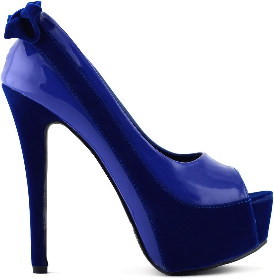 SHOW STORY Evening Club Party Bridesmaids Dress Prom Shoes,LF80805BU36,5US,Blue