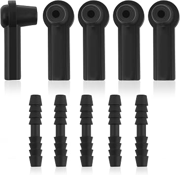 5PCS Brake Bleeder Kit Connector,Brake Fluid Bleeder Kit Bleeding Adapter Joint for Quick Brake Fluid/Air Changes,Brake Bleeder Hose Connector Fit Brake Bleeder Bottle,Vacuum Brake Bleeder