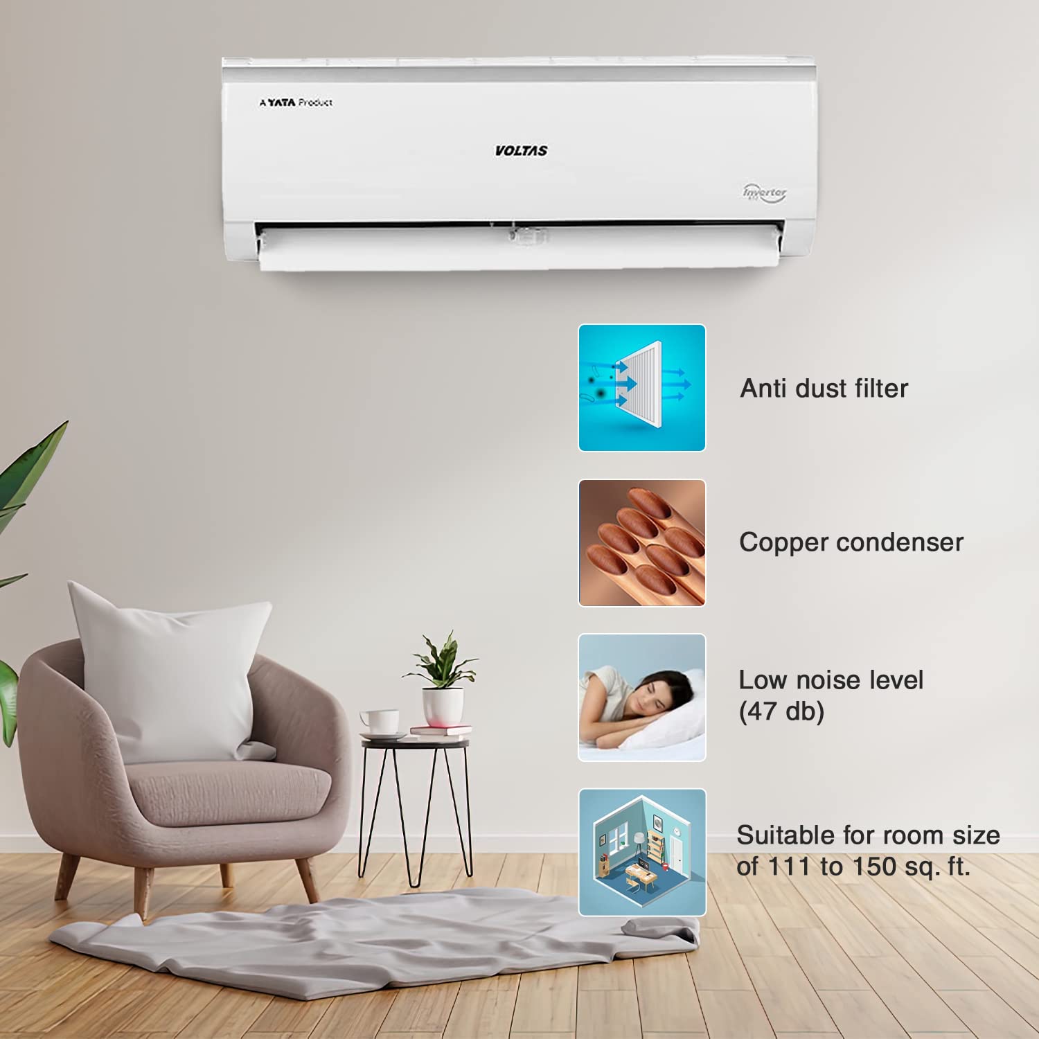 Review Voltas 1.5 Ton 5 Star Inverter Split Ac (Copper, 4-In-1 1 Review Voltas 1.5 Ton 5 Star Inverter Split Ac (Copper, 4-In-1