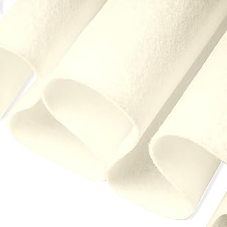 FabricLA Cream Felt Fabric – 36" Wide x 12 Feet – Durable Craft Felt by The Yard for DIY, Sewing, Banners, Costumes & Decorations