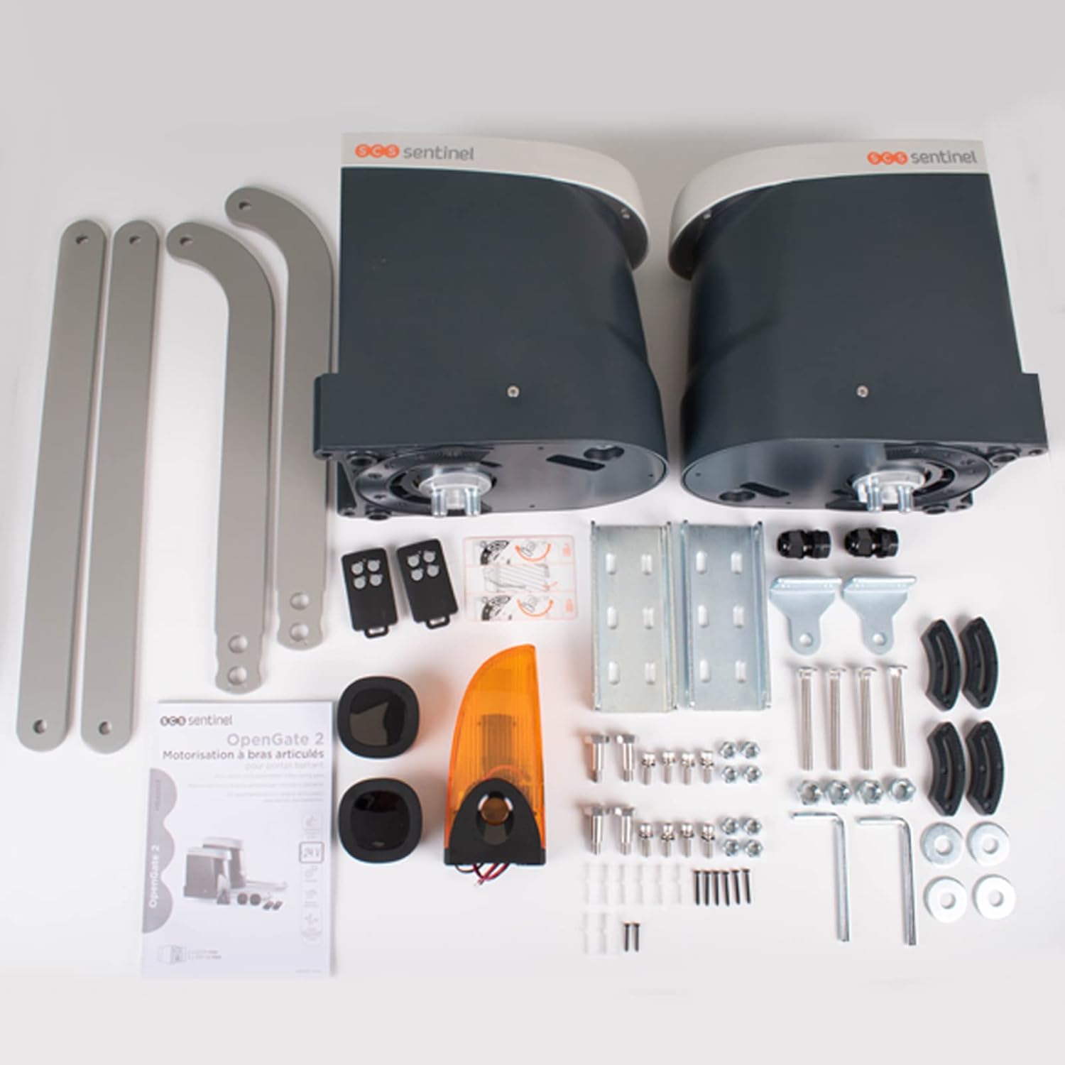 All components of the OpenGate 2 kit laid out