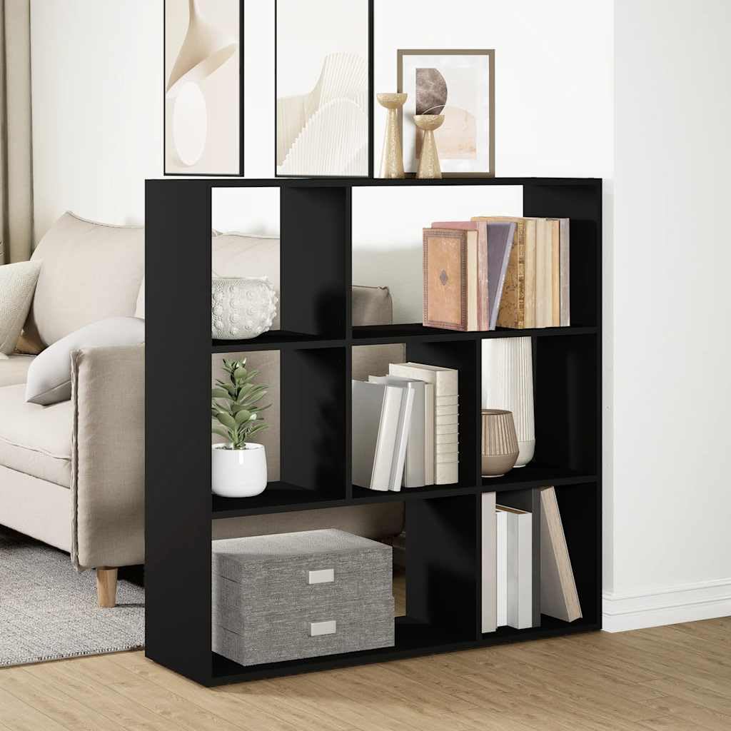 Libreria nera, 102 x 29 x 103,5 cm, in legno