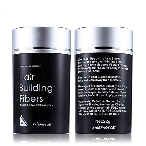 Dexe Hair Building FibersPolvo de re-crecimiento de cabello de queratina fibra de pelo adelgazante y puntos calvos fibras de pelo para mujeres y
