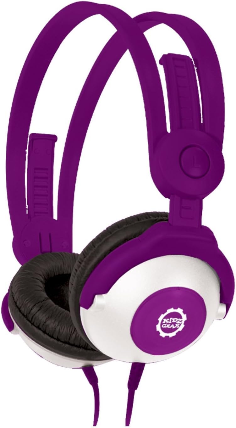 Kidz Gear Wired Headphones for Kids - Purple