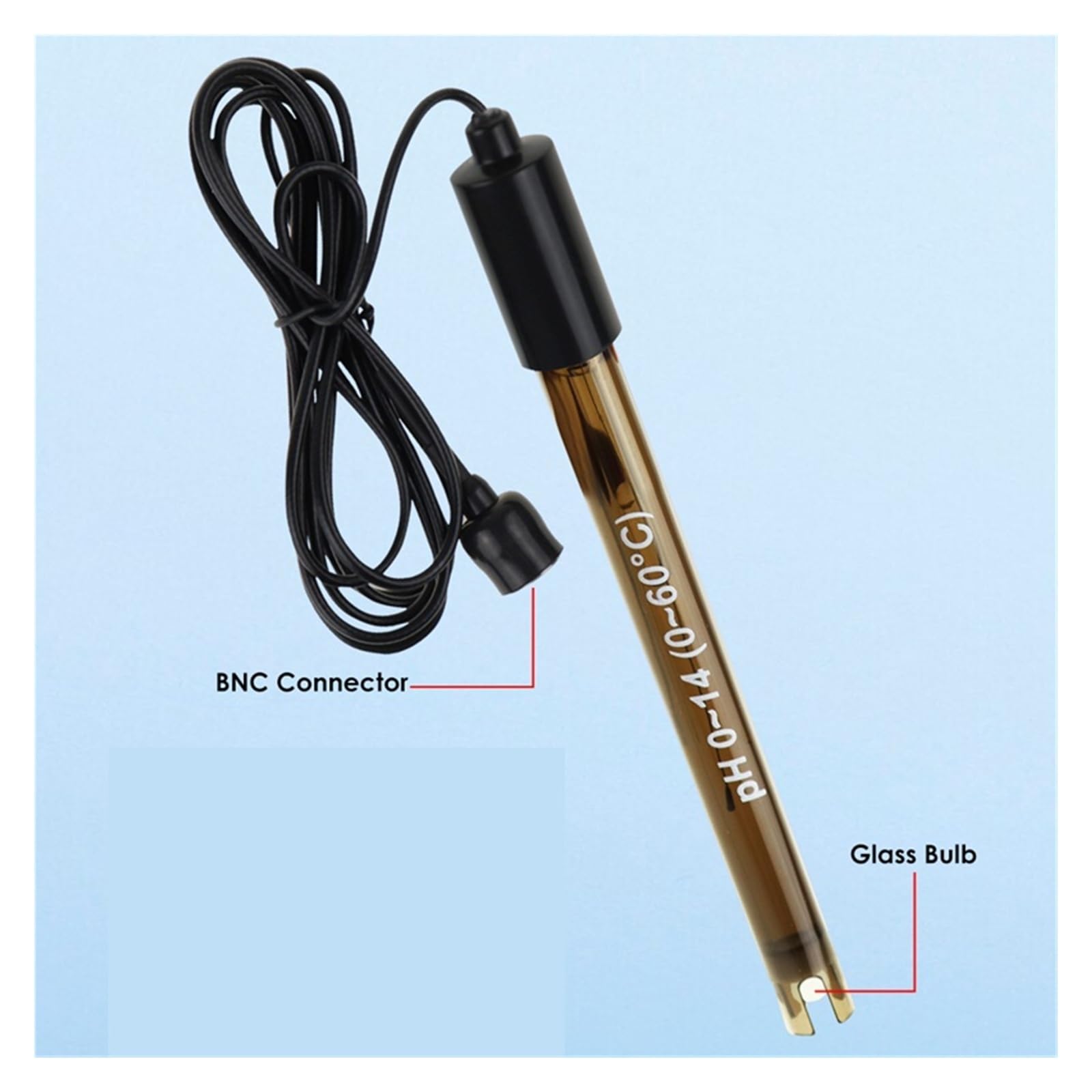 Ph-Sonde Poolsonde Elektrode PH-Anschluss Sonde Wassertester Ph-Meter BNC Typ 50 Ohm