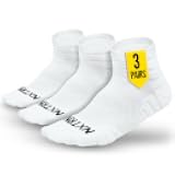 NXTRND 3 Pairs Compression Running Socks for Men, Cushion Athletic Ankle Socks, Basketball, Football, Hiking