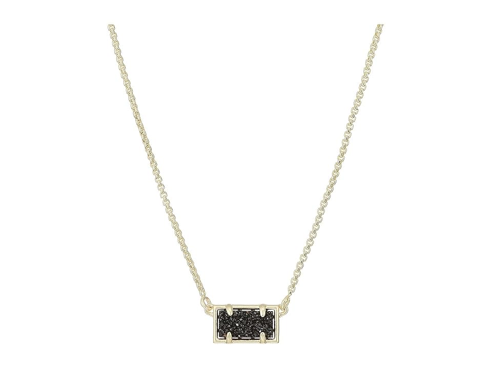 

Kendra Scott Pattie Necklace (Black Drusy/Gold Tone) Necklace