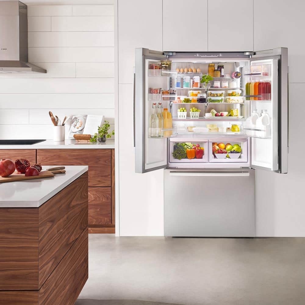 Bosch B36CT80SNS 21 Cu.Ft. Stainless Bottom Mount Refrigerator on Fridge.com