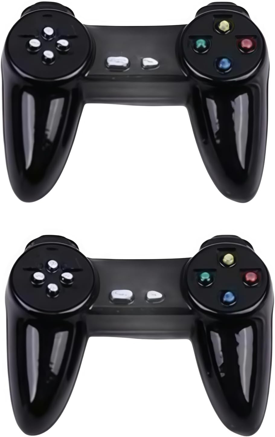 2Pcs Dollhouse MiniatureGamepad Model Game Controller, Funny Gamepad Model, 1:12Dollhouse Decor Accessories