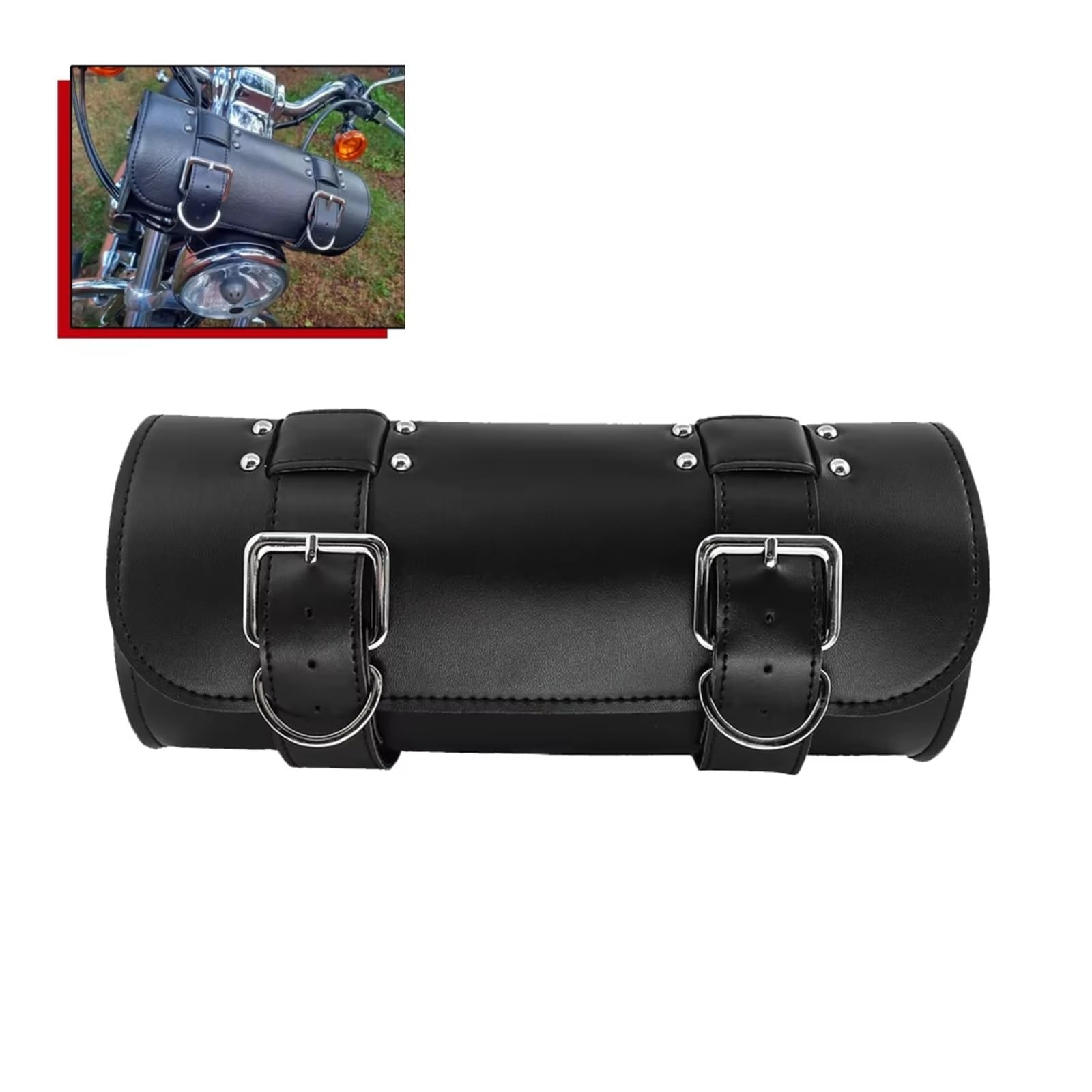 Compatibile Con Softail Per Chopper Per Bobber Borsa Da Moto Forcella Anteriore Posteriore Attrezzo Borsa Sella Borse In PU Accessori Sacche Moto
