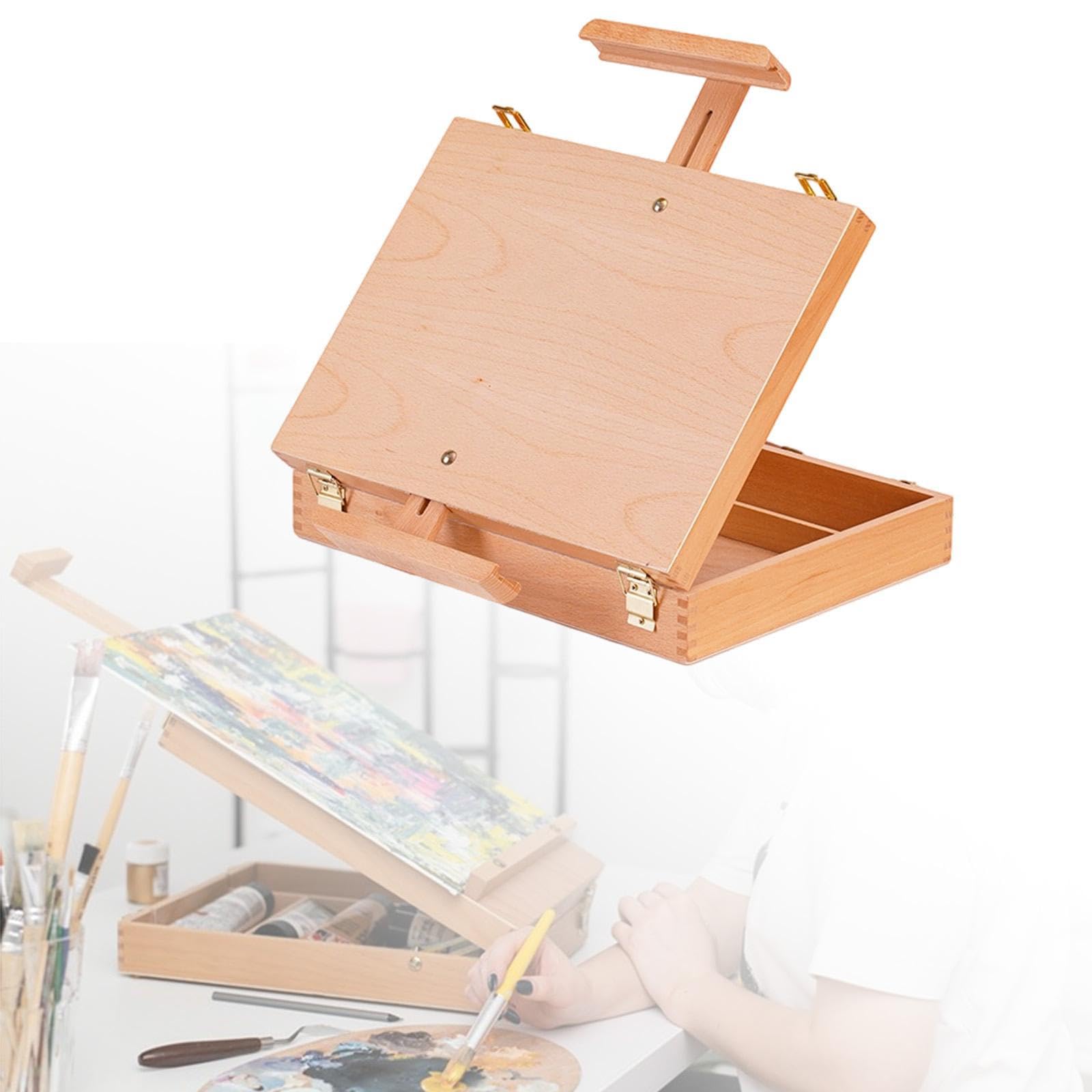 Chevalet de Bureau avec Double Tiroir pour Trousse à Dessin, Idéal pour Le Bureau.