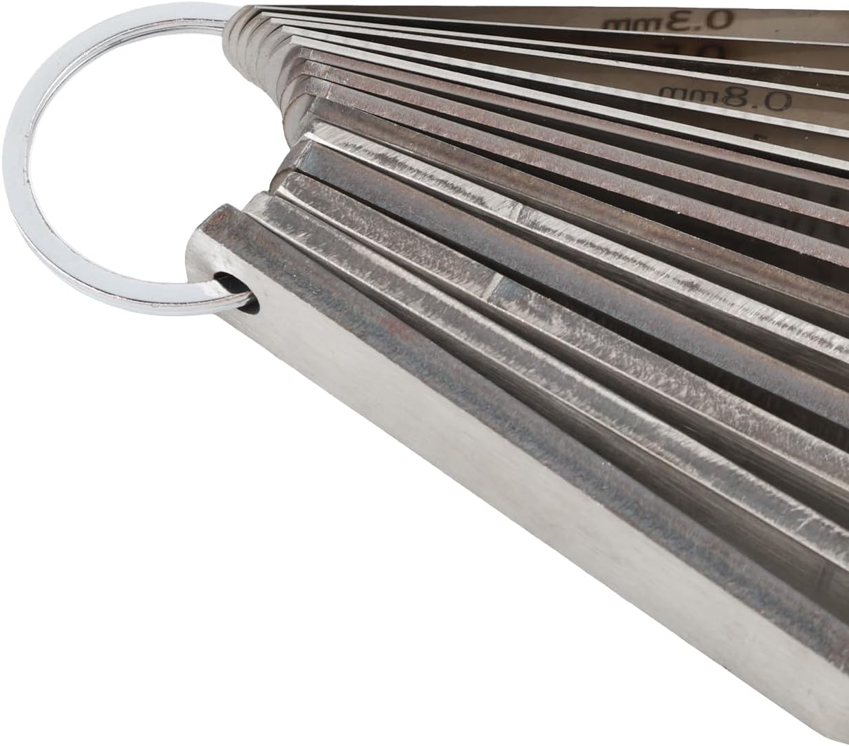 15PC Feeler Gauge Jake Brake Tool Set 0.2mm - 4.2mm, Replacement for Volvo Mack MP7 MP8 MP10 D12 D13 D16 Engines, Exhaust Valve Adjustment Kit Part# 85111377 88880052 88880053