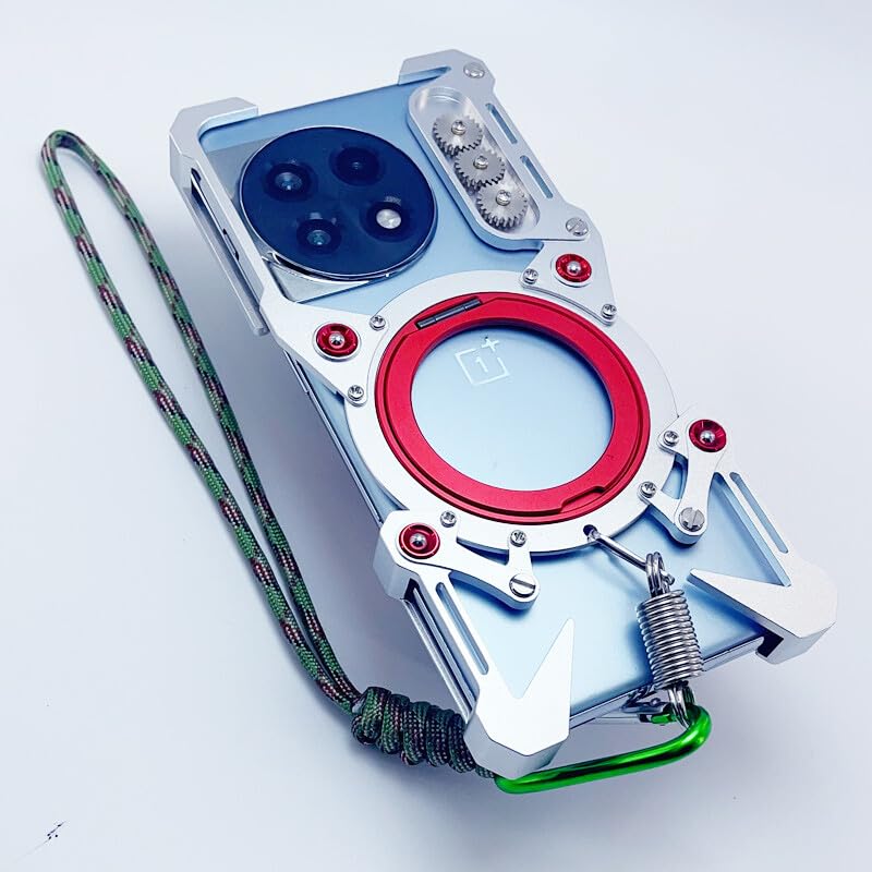 etui kompatybilne z telefonem Nothing (2) (kolor: SREBRNY) Magnetyczny aluminiowy metalowy stojak bez oprawek tylna obudowa