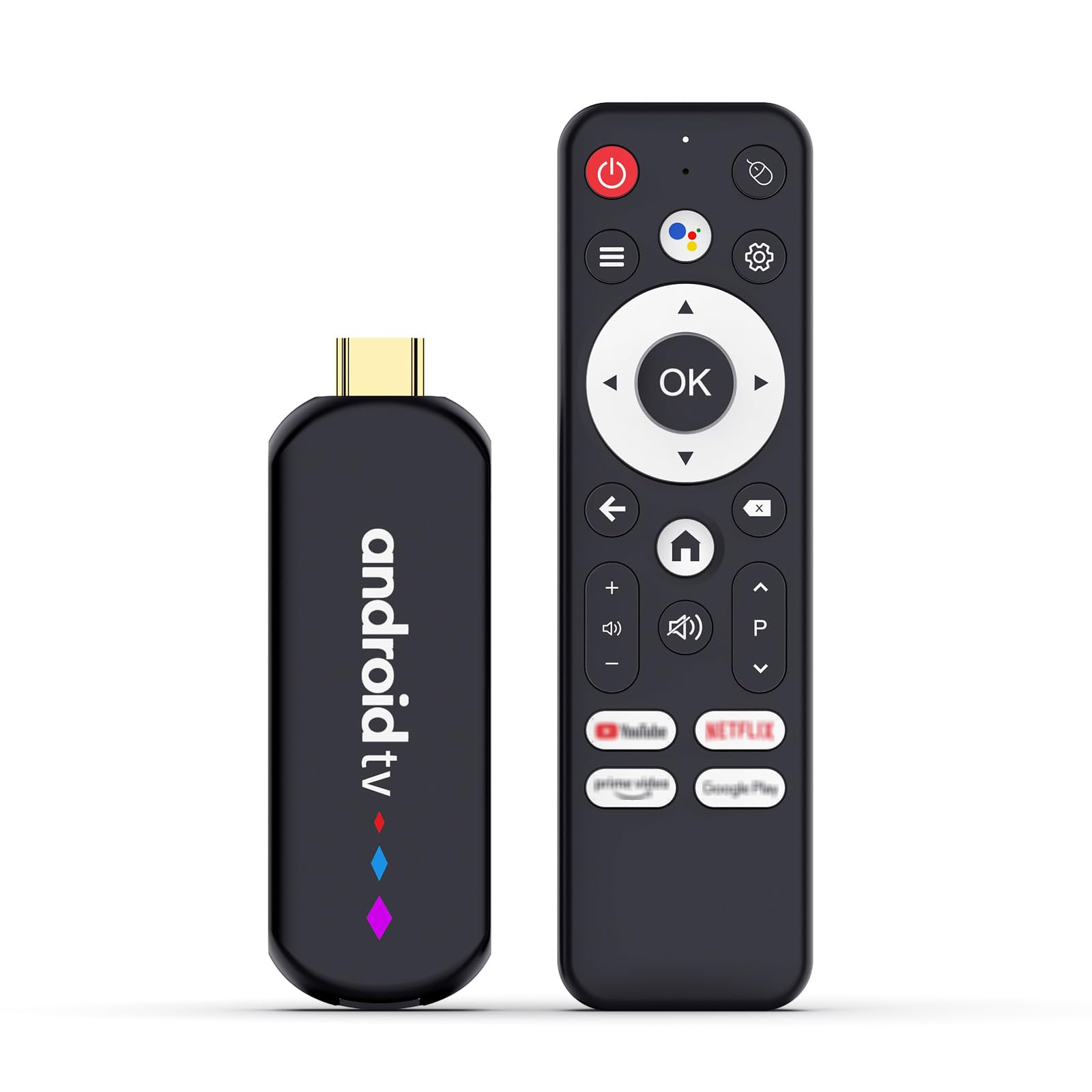 Android 14.0 TV Stick Android TV OS 4K Ultra HD,TV Stick Amlogic S905L3 Quad-Core 16GB WiFi6 2.4G/5.8Ghz BT5.0 4K AV1 Ultra HDR10+ BT5.0 Controllo vocale Smart Home Player