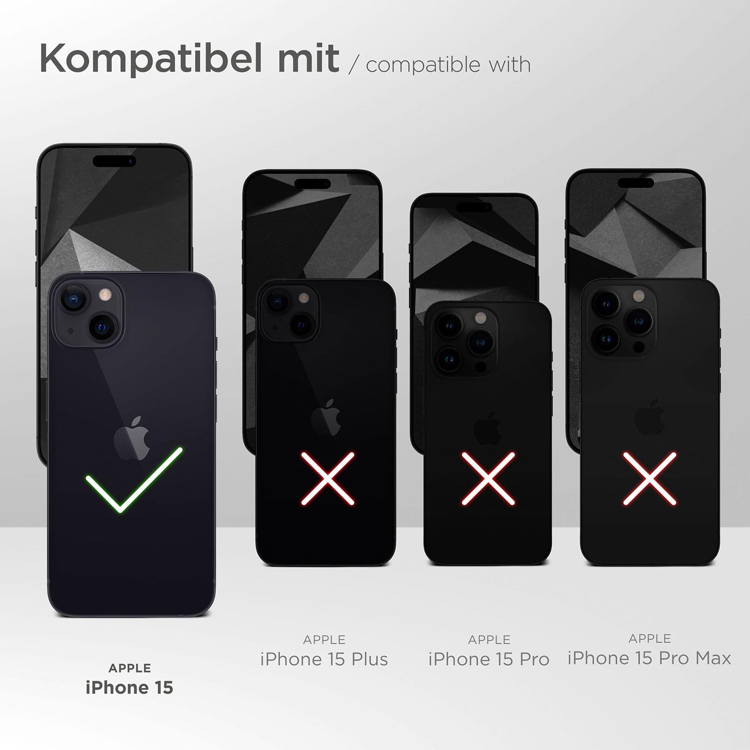 moex Hover Cover do iPhone 15 łańcuszek na telefon komórkowy z szerokim paskiem, etui z paskiem do zawieszenia, zdejmowany nylonowy łańcuszek z karabińczykiem, stylowy i bardzo wytrzymały – czarny