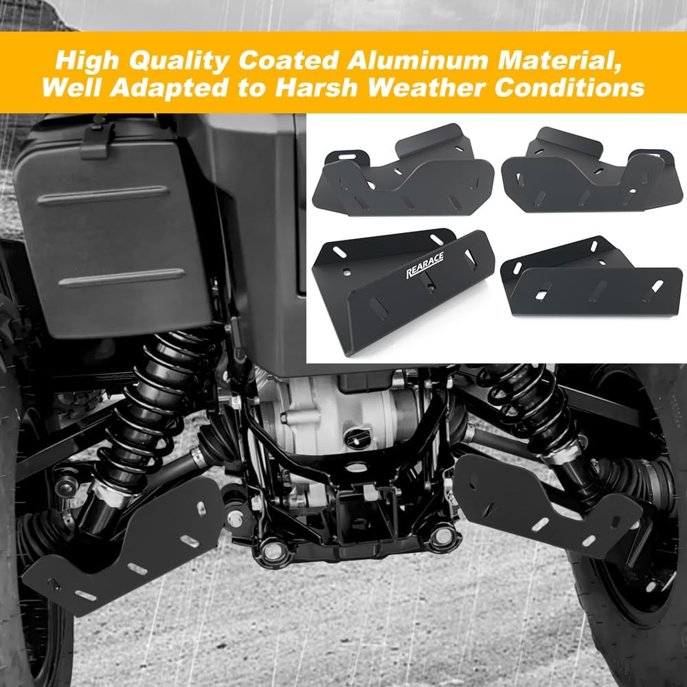 Aluminum Front and Rear A-Arm Guards, A-Arm Skid plates Compatible with King Quad 500/750 2009-2026