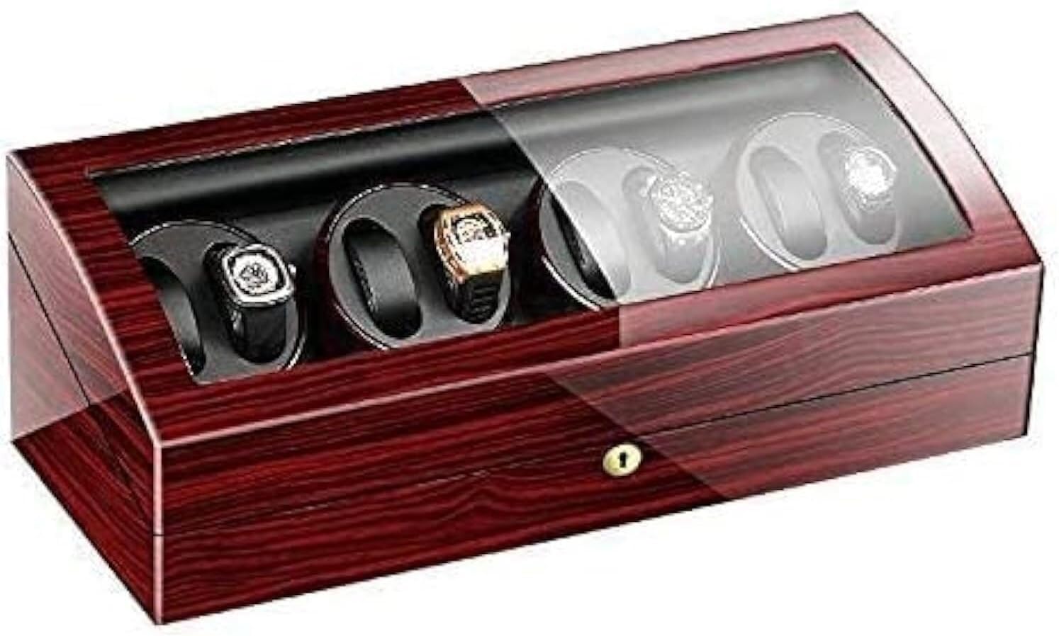 Remontoir de montre pour homme 8 + 9, rangement en cuir, présentoir automatique en bois, bijoux pour femmes moteur silencieux